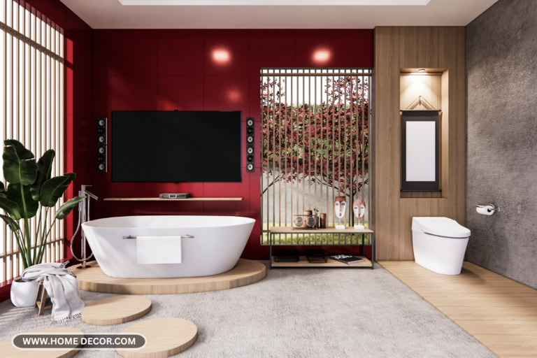 25 Burgundy Bathroom Ideas