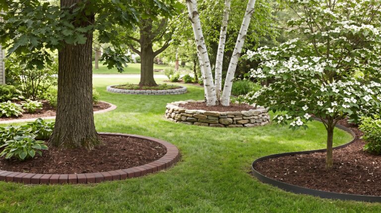 21 Edging Ideas Around Trees for Stunning Home Decor