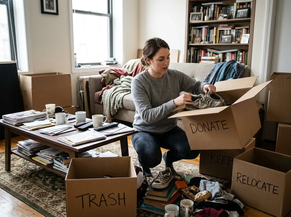 How to Declutter Your Apartment Before You Organize It (So the Organizing Actually Sticks)